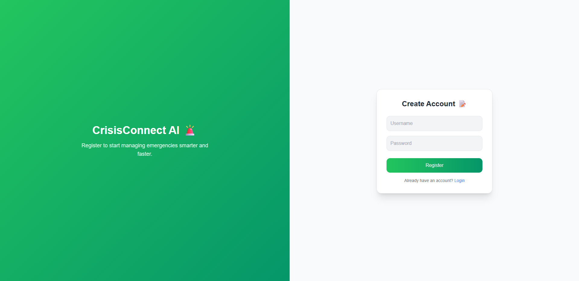 CrisisConnect AI project screenshot