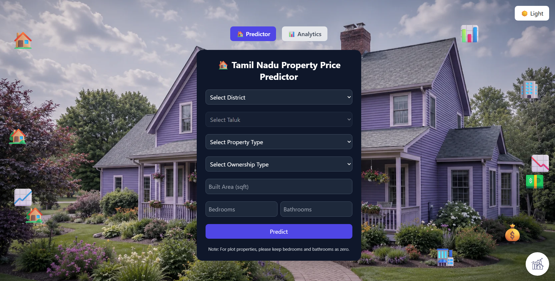 Tamil Nadu Property Price Predictor project screenshot